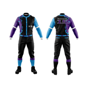 100% poliéster hombres jóvenes nuevo diseño alta calidad béisbol Jersey uniforme ropa de equipo personalizado sublimación uniformes de béisbol - Product Image 6