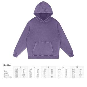 Sweatshirt Unisex Hoodies Terry Streetwear Vintage Rhinestone Heavyweight Oversized Sun Faded Distressed <b>Cropped</b> <b>Zip</b> up <b>Hoodie</b> - Product Image 6