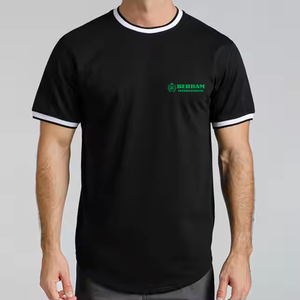 Custom Blank T <b>Shirt</b> for Men <b>100</b>%Cotton <b>Polyester</b> Heavy Weight Ringer T-<b>shirt</b> Loose fit Sleeve Round Neck Casual Wear Ringer - Product Image 2