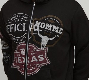 Zipper Cotton <b>Polyester</b> <b>Hoodie</b> Custom 450gsm <b>Hoodie</b> Streetwear Fashion Blend Heavyweight <b>Hoodie</b> - Product Image 6