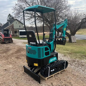 Livraison gratuite AGT QH12R EPA CE moteur 1.2 tonnes 13.5HP mini pelle Eaton cylindre hydraulique noyau moteur pompe boîte de vitesses PLC - Product Image 1