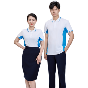 Women's <b>White</b> Blue Casual Breathable Anti-Wrinkle Eco-Friendly Woven Polyester Shirt Digital Printing Embroidery PT Cold Elastic - Product Image 1