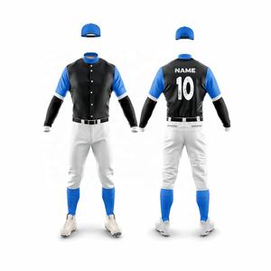Conjunto de Uniforme de Béisbol y Sóftbol Sublimado Transpirable de Tallas Grandes para Hombre, Diseño Personalizado, Venta al Por Mayor - Product Image 6
