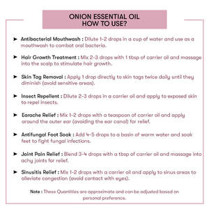 Aceite Esencial de Cebolla 100% Puro de Grado Alimenticio para Hidratar, Aclarar, Reafirmar, Mejorar el Busto y Nutrir la Piel - Product Image 4