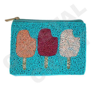 Monedero con cuentas de semillas de cadera, hermoso monedero personalizado con cuentas, billetera para mujer, monedero de moda con - Product Image 3