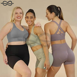 Soutiens-gorge rembourrés à bretelles femmes sans couture soutien moyen soutien à fort Impact Yoga et athlétique exercice soutiens-gorge Performance - Product Image 6