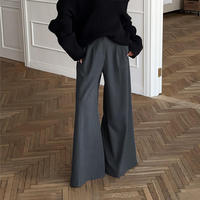 Pantalon large taille mi-haute pour femme, respirant, écologique, ample et confortable, idéal pour l'été, en nylon/coton, antistatique