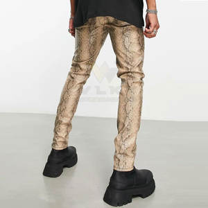 2024 กางเกงหนังผู้ชายที่กําหนดเองใหม่ในราคาสมเหตุสมผลกางเกงหนังโลโก้ที่กําหนดเองสําหรับขาย - Product Image 2