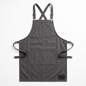Delantal de Trabajo de Lona Ajustable sin Mangas con Múltiples Bolsillos, Color Albaricoque Marrón, para Cocina y Jardinería - Product Image 3
