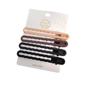 Pinza de Pelo de Plástico Color Café Maillard para <span class=keywords><strong>Mujer</strong></span>, para Flequillo Lateral, <span class=keywords><strong>Cabello</strong></span> Rebelde y Accesorios para el <span class=keywords><strong>Cabello</strong></span> - Uso en Maquillaje y Lavado Facial - Product Image 5