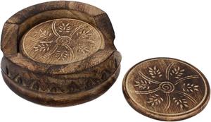 Sous-verres en bois classiques élégants Tapis de tasse de haute qualité avec un design élégant pour tapis de boisson et tampons de table - Product Image 4