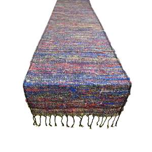 Premium Quality Cotton Banana <b>Table</b> <b>Runner</b> 15 X 74 Inches Multicolour Woven <b>Table</b> <b>Runner</b> with Fringes for Everyday Home Use - Product Image 6