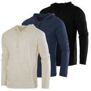 Bella Canvas 3719 Unisex French Cotton Bamboo Fiber Winter Embroidered Pullover <b>Hoodie</b> Men's Tech Stretch Hooded <b>T</b>-<b>Shirt</b> - Product Image 1