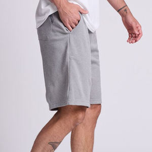 Pantalones cortos de baloncesto para hombre personalizados de alta calidad de algodón de 5 pulgadas con bolsillos personalizados de patrón sólido liso - Product Image 4