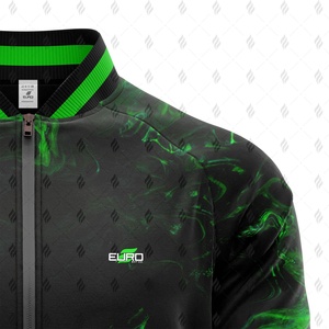 Best Selling Men Varsity <b>Jacket</b> for Winter, High Quality <b>Fleece</b> Fabric, Casual Street Style, Stand Collar, Zipper Closure - Product Image 2