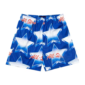 Short d'été décontracté à taille élastique et logo personnalisé Short haut streetwear pour homme 100% coton Short taille USA pour homme - Product Image 6