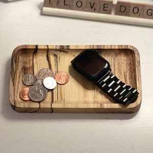 Oak <b>Wood</b> Dish Holder Wooden Base Dish Tray Wooden Serving Dishes Set - Product Image 2