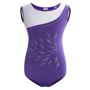 Justaucorps de danse personnalisés pour enfants, imprimés par sublimation, justaucorps de gymnastique pour filles, extensible, en spandex et polyester, tenues d'entraînement de ballet - Product Image 2