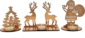 Hermoso objeto de mesa de Reno ciervo artístico acabado dorado perfecto para decoración del hogar Decoración de mesa y propósito de regalo de la India - Product Image 4