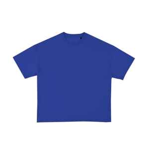 T-shirt surdimensionné de luxe pour homme 100% coton Logo personnalisé Épaule tombante Poids lourd brodé solide imprimé Design vierge - Product Image 5