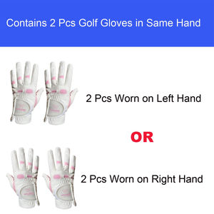 ถุงมือกอล์ฟหนัง cabretta โลโก้ออกแบบได้ตามต้องการสำหรับกีฬาและขี่จักรยาน - Product Image 6