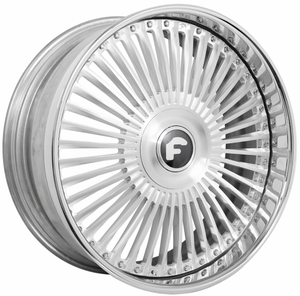 Mejor Oferta Limitada y Entrega Rápida Garantizada: Llanta Forgiatto Trimestre 26x10" Plateada Cepillada con Borde Cromado, Forjada y Flotante - Product Image 1