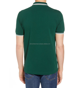 Personalizable de alta calidad 100% algodón hombres Formal para camisa transpirable manga corta sólido Riben patrón Jersey - Product Image 3