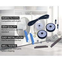 Kit de Reparación de Rodillos para Tambor de Secadora de Plástico WP6-3700340, Reemplazo de Polea Tensora y Kit de Rodamientos de Tambor 306508 - Crosley - Product Image 2