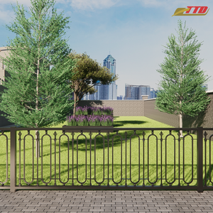 Diseño de Puerta de Muro Perimetral de Acero Inoxidable y Hierro de Primera Calidad, 7 Pies de Altura, que Resalta la Resistencia, la Seguridad y la Resistencia a la Intemperie - Product Image 4