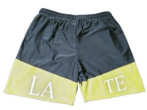 unisex Nylon <b>Gym</b> <b>shorts</b> with custom logo and custom packaging zipper pockets and custom drawstring made in Pakistan by hoopUp - Product Image 4