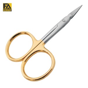 Tijeras económicas Punta de flecha Anillos de dedo grandes Hoja inferior dentada - Product Image 1