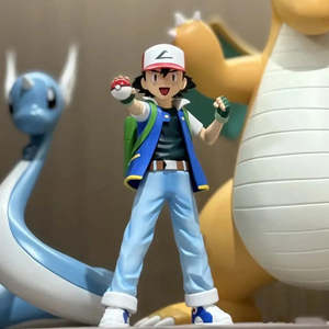 Figurine d'action Anime Pokémon Sacha personnalisée en plastique pour garçons et filles, objet de collection, décoration, cadeau inspiré du Japon - Product Image 2