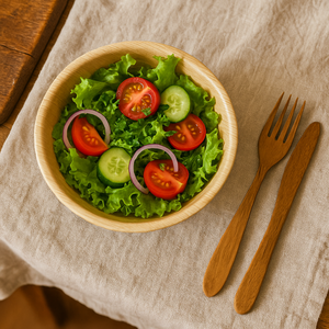 Cuencos redondos seguros para microondas Areca Palm Leaf Bowls 100 por ciento cuencos desechables naturales para el envasado de alimentos en los Emiratos Árabes Unidos y Europa - Product Image 2