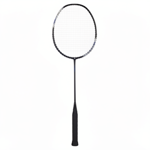 Professional Ultra-Light 80g Full Carbon Fiber Woven Badminton Racket with High-Elastic Grip and Durable <b>Strings</b> - Product Image 1