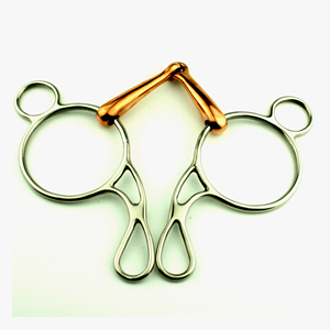 ม้าสแตนเลสบิตกับการขี่ม้าทองแดงที่มีผลิตภัณฑ์ม้าที่ทนทาน - Product Image 6