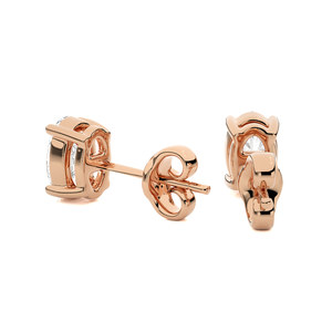 Oval Cut Diamond Earring <b>Tops</b> in 18K <b>Gold</b>-1 Carat Engagement Jewelry by ATYANTA JEWELS - Product Image 5