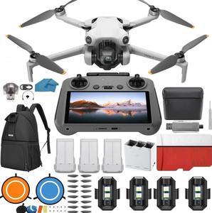 Drone pliable intelligent Mini 4 Pro RC 2 de qualité supérieure, caméra vidéo 4K HDR, 34 minutes de vol, 20 km, 3 batteries - Product Image 2