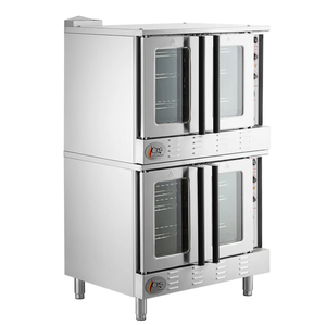 ¡Consíguelo Ahora! Hornos de convección a propano de doble piso y profundidad estándar Diner's-Perfomance FGC-200-LK con patas - Product Image 1