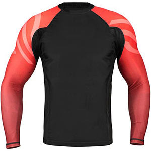Camiseta de Compresión Personalizada para Hombre, Manga Larga, con Logotipo de Surf, MMA/BJJ, Rashguard Sublimado de Jiu Jitsu, Transpirable y de Secado Rápido - Product Image 6