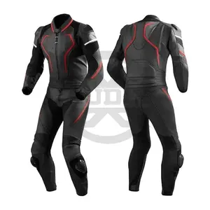 Profesyonel özelleştirilmiş tasarım ve stil tek parça motorsiklet motosiklet dişli takım elbise yeni stil