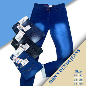 Pantalones Vaqueros de Pierna Recta para Hombre, Tejido Ecológico, Estilo Espiga, Teñido con Hilo, Peso Medio, Duraderos, Ropa de Vacaciones, Venta al Por Mayor - Product Image 5