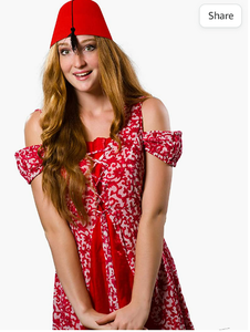 Faith – chapeau arabe <span class=keywords><strong>rouge</strong></span> Fez, accessoire de Costume <span class=keywords><strong>marocain</strong></span> Fez chapeaux avec gland noir - Product Image 3