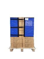 Groothandel Herbruikbare Wateroplosbare Zachte Pallet Stretch Verpakkingsband Cargo Banden Blauwe Palletfolie
