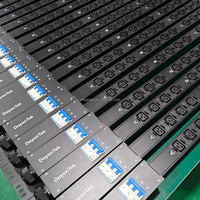 PDU triphasé 12 ports C19 à montage en rack pour la distribution d'énergie des centres de données, destiné aux armoires de serveurs et aux équipements réseau