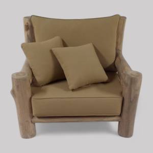 Sustainable Double <b>Cushioned</b> Teak Wood Garden Sofa Outdoor <b>Lounge</b> <b>Chair</b> for Patio Living Furniture for Hotel Villa Living Room - Product Image 6
