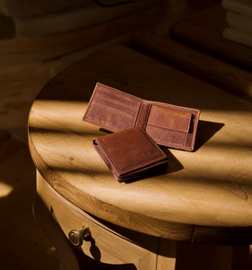 กระเป๋าสตางค์หนังแท้เปิดปิดแบบสั้นยาวเป็นมิตรกับสิ่งแวดล้อมกระเป๋าสตางค์แบบพับสองพับใส่โลโก้ได้ทั้งชายและหญิง - Product Image 6