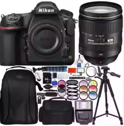 Free Shipping D850 FX D7500 DSLR Camera with 24-120mm F/4G AF-S ED VR Lens+ 64GB Pro With Extra Accessories