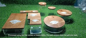 กล่องคริสตัลอะคริลิคสุดหรูสำหรับของขวัญวันอีดและตกแต่งบ้านในเทศกาล พร้อมงานฝังมุกอย่างประณีต - Product Image 3