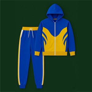 Ensemble de survêtement super léger et respirant 280 g/m², coupe oversize, sweat à capuche et pantalon de jogging vierges en molleton de coton épais, style décontracté pour le marché américain - Product Image 2