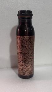 Botella de Agua de Cobre Mate Verde Oscuro Premium con Tapa, Aislamiento Térmico de 24 Horas para Beneficios Ayurvédicos para la Salud, Uso en la Sala de Estar - Product Image 6